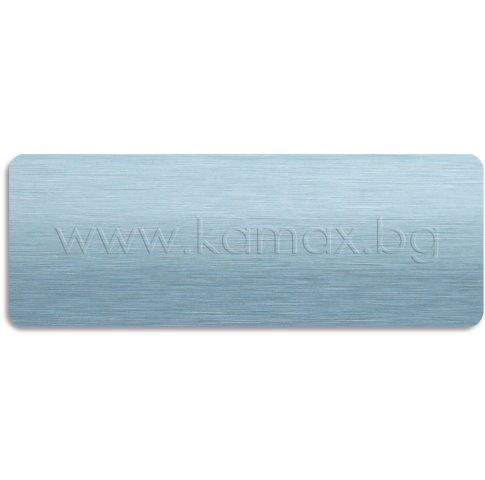 Scratched aluminium - blue image
