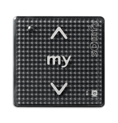 сензорен бутон Smoove 1 iO Black Shine за iO (smart) мотори без рамка, 1 канал, цвят черен изображение